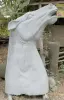 Product image 1 of the product “Head of a Horse made from Riverstone, looking up. 198,5cm Height. ”